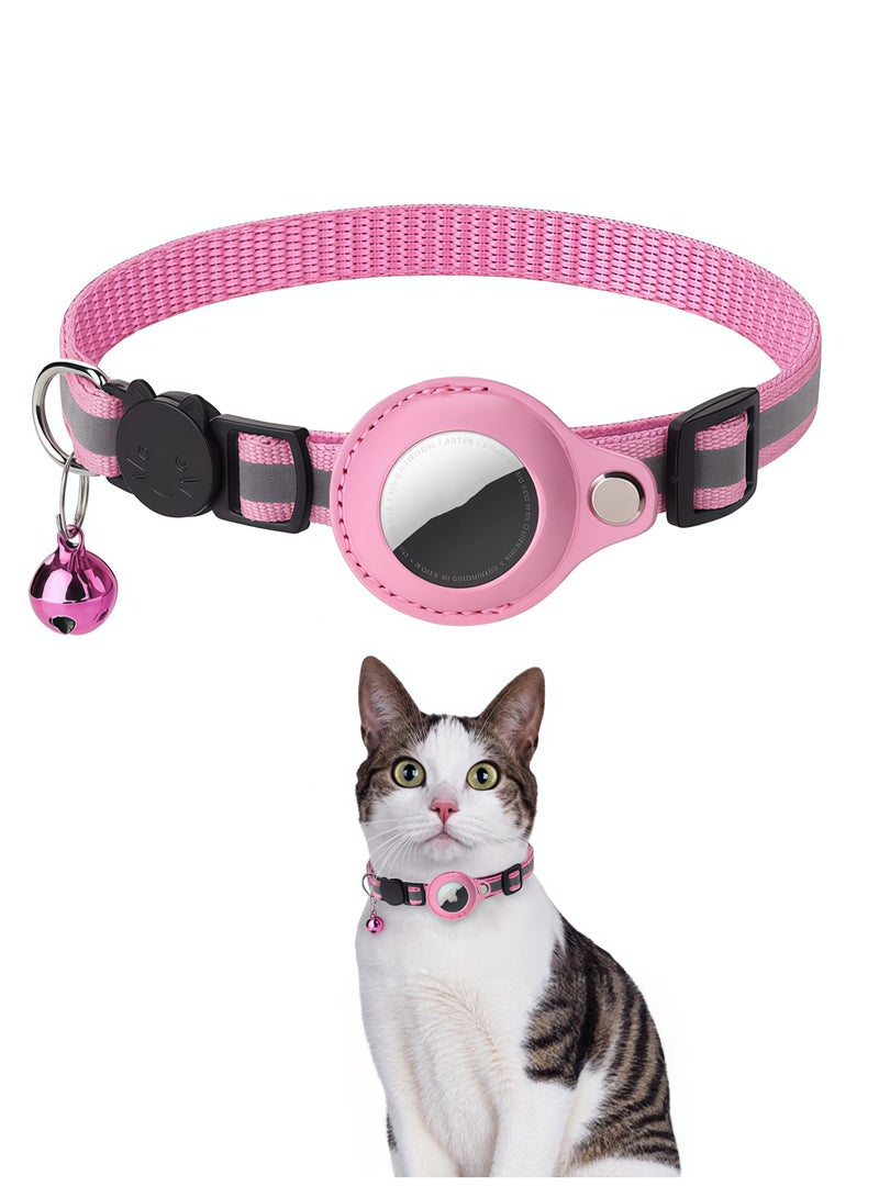Reflective Cat Collar, Adjustable Kitten Collar for Indoor/Outdoor Cats, Breakaway Safety Collar with Breakaway Buckle and Bell, Perfect for Pet Tracking and Night Visibility - Image 1