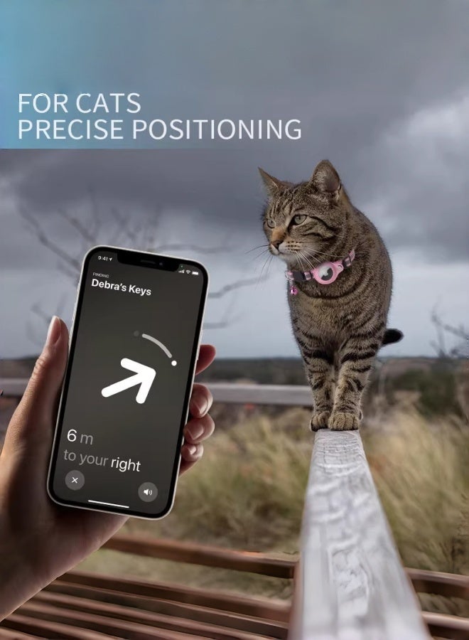 Reflective Cat Collar, Adjustable Kitten Collar for Indoor/Outdoor Cats, Breakaway Safety Collar with Breakaway Buckle and Bell, Perfect for Pet Tracking and Night Visibility - Image 2