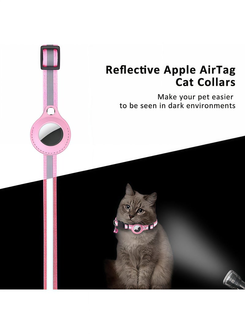 Reflective Cat Collar, Adjustable Kitten Collar for Indoor/Outdoor Cats, Breakaway Safety Collar with Breakaway Buckle and Bell, Perfect for Pet Tracking and Night Visibility - Image 3
