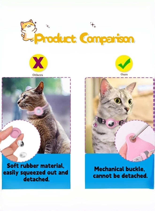 Reflective Cat Collar, Adjustable Kitten Collar for Indoor/Outdoor Cats, Breakaway Safety Collar with Breakaway Buckle and Bell, Perfect for Pet Tracking and Night Visibility - Image 5