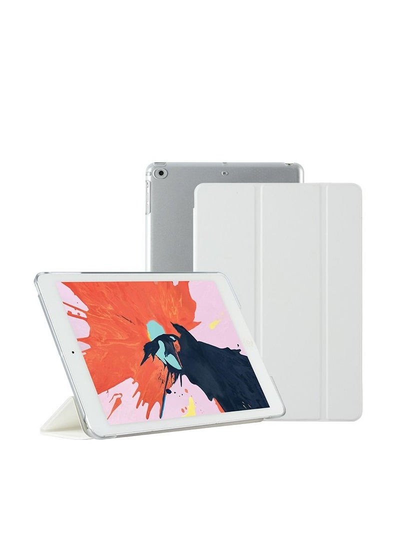 Loquat White iPad Three Fold Intelligent Sleep Hard Shell