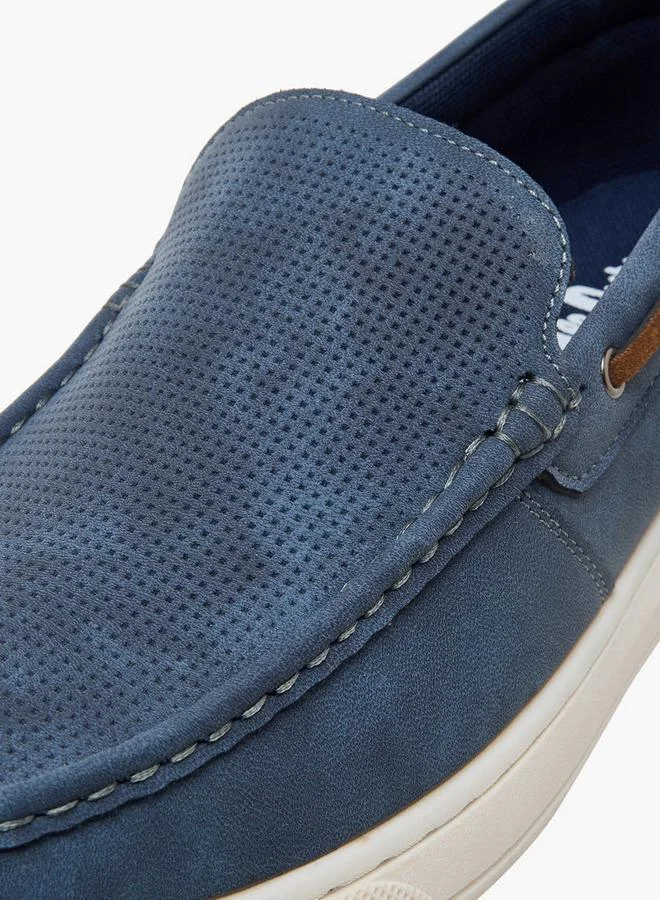 Lee Cooper NAVY Men Perforated Slip-On Loafers for Men | Best Price UAE