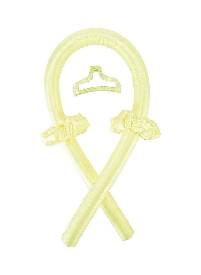 NIBEMINENT DIY Headband Silk Heatless Hair Curlers Green - Image 1