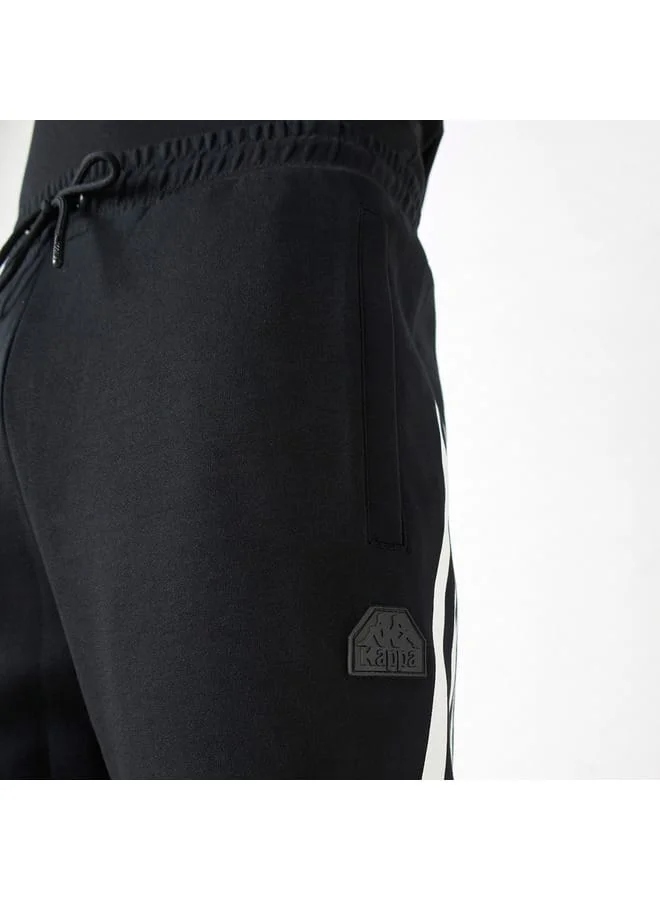 Kappa Kappa Logo Detail Joggers with Drawstring Closure