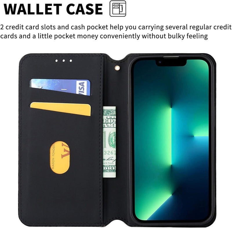 YUANSHXM-Wallet Case for Google Pixel 9/Pixel 9 Pro/Pixel 9 Pro XL,Magnetic Closure Leather Case Shockproof Card Slot Heavy-Duty Protector Phone Cover for Women Men (9,Brown) - Image 3
