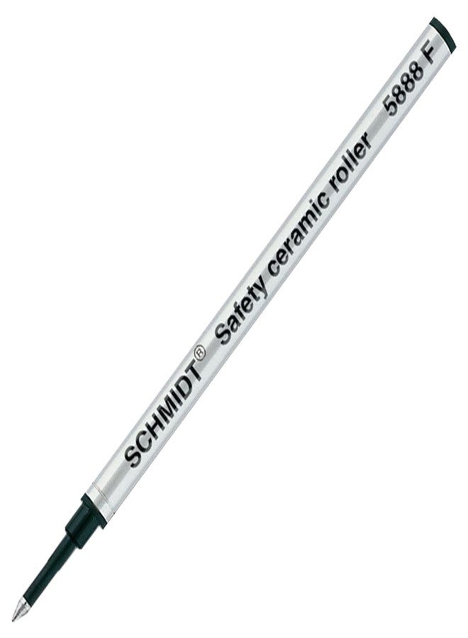 Lanier Pens Schmidt 5888 Safety Ceramic Rollerball Metal Refill - Black Ink (Fine Tip 0.6mm) - Image 1