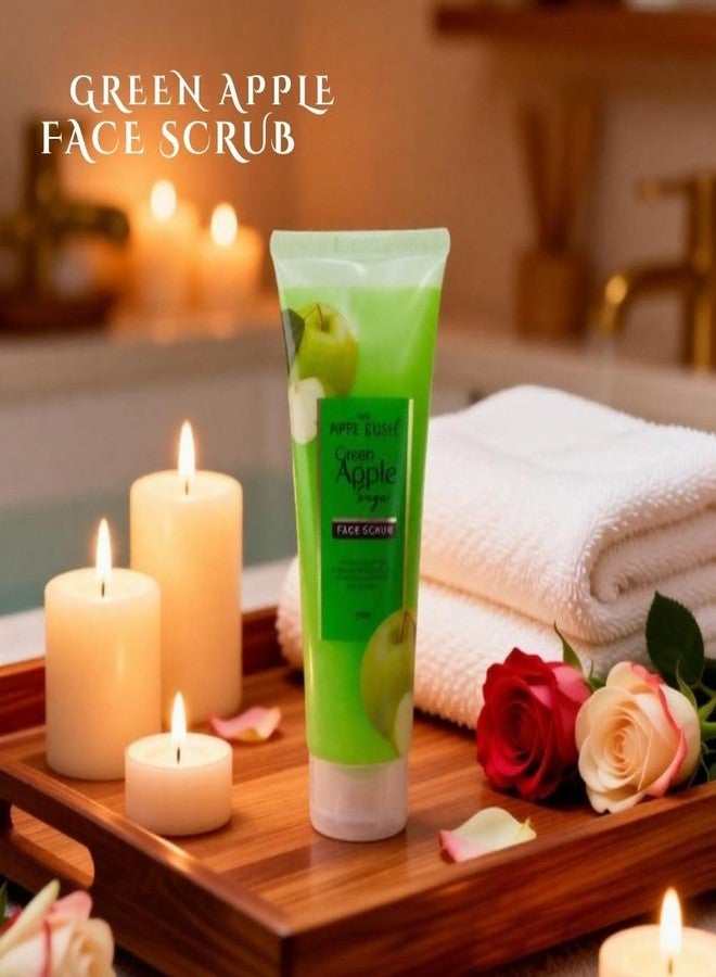 The Pink Rush Sugar Face Scrub | 100 ml Each | Buy 2 Get 1 Free | Brightening & Exfoliating Face Scrub | Removes Dead Skin Cells | For All Skin Types (Green Apple) - Image 3