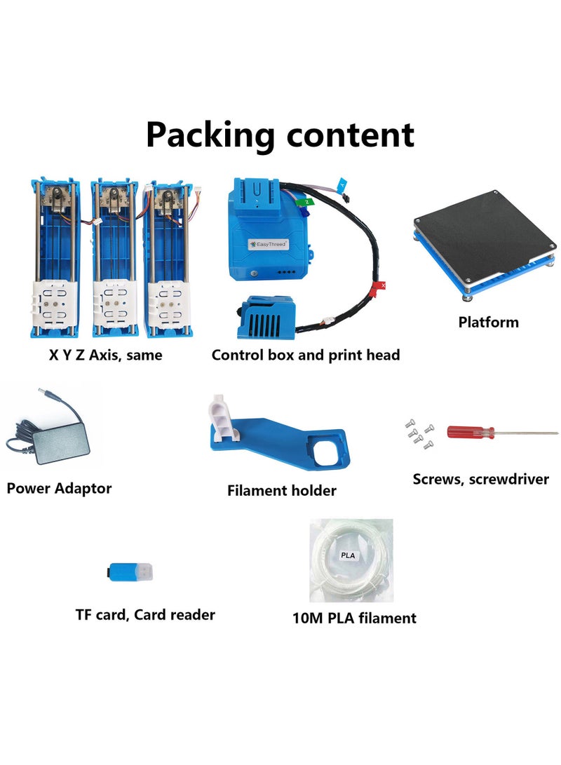 Easythreed K9 Mini 3D Printer for Household Education  Students 100*100*100mm Printing Size Support One Key Printing with 1.75mm 0.4mm Nozzle/CE Certificate - Image 5