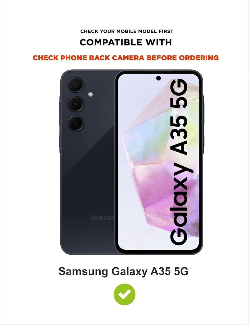 SBMS Genuine Liquid Silicone Back Cover Case for Samsung Galaxy A35 5G | Soft Micro-Fibre Lining Inside | Camera Protection Bump | Shockproof Back Cover Case for Samsung A35 (Blue) - Image 5