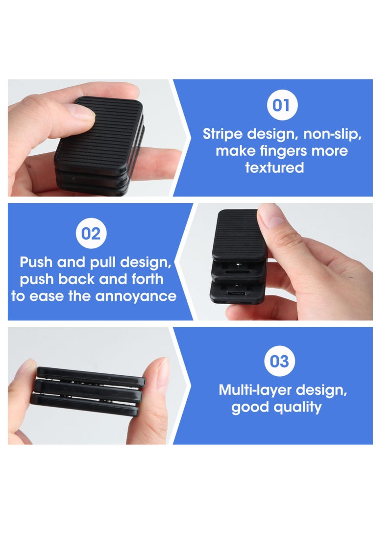 SOLARAE Three Layer Plastic Poker Fidget Slider for Adults, Portable Push Card Stress Relief Toy, EDC Fidget Toys for ADHD, Autism, Sensory Anxiety, Stress Relief Toy for Boyfriend - Image 3