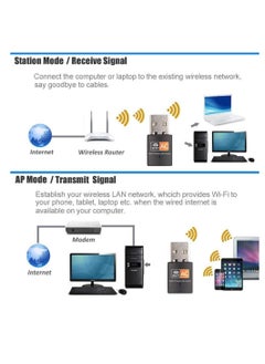 Generic USB WiFi Adapter, 600mbps Dual Band 2.4G/ 5G Wireless Adapter, Mini Wireless Network Card WiFi Dongle for Laptop/ Desktop/ PC, Support Windows10/8/8.1/7/Vista/XP/2000, Mac OS X 10.6-10.13  - Image 5