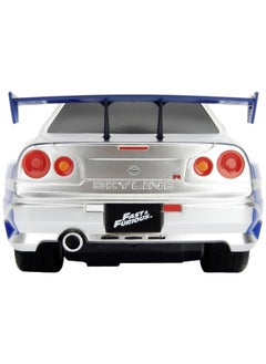 Jada Fast & Furious Brian's Nissan Skyline GT-R Remote Control Car (2.4 GHz, Blue/Silver) - pzsku/ZFE5039221A6FB9556215Z/45/_/1734939168/e203eafb-c5a3-4e57-8a32-1458c6275cf7