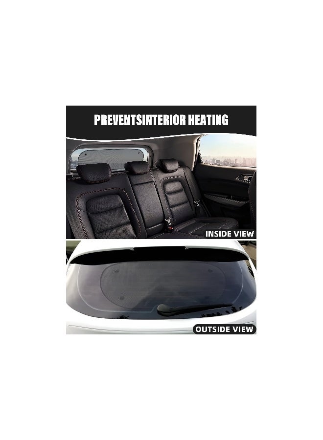 Car Sun Shade with UV Protection - 4 Pack Folding Auto Rear Window Shades with Suction Cups for Windshield, Ideal for Babies, Pets, and Children. Perfect Rear Window Sun Protection! - Image 5