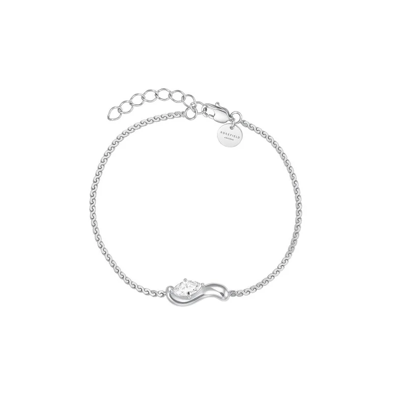 Rosefield  Rosefield Marquise Wave Soft Bracelet Silver - JBMWS-J1326 for Women | Best Price UAE