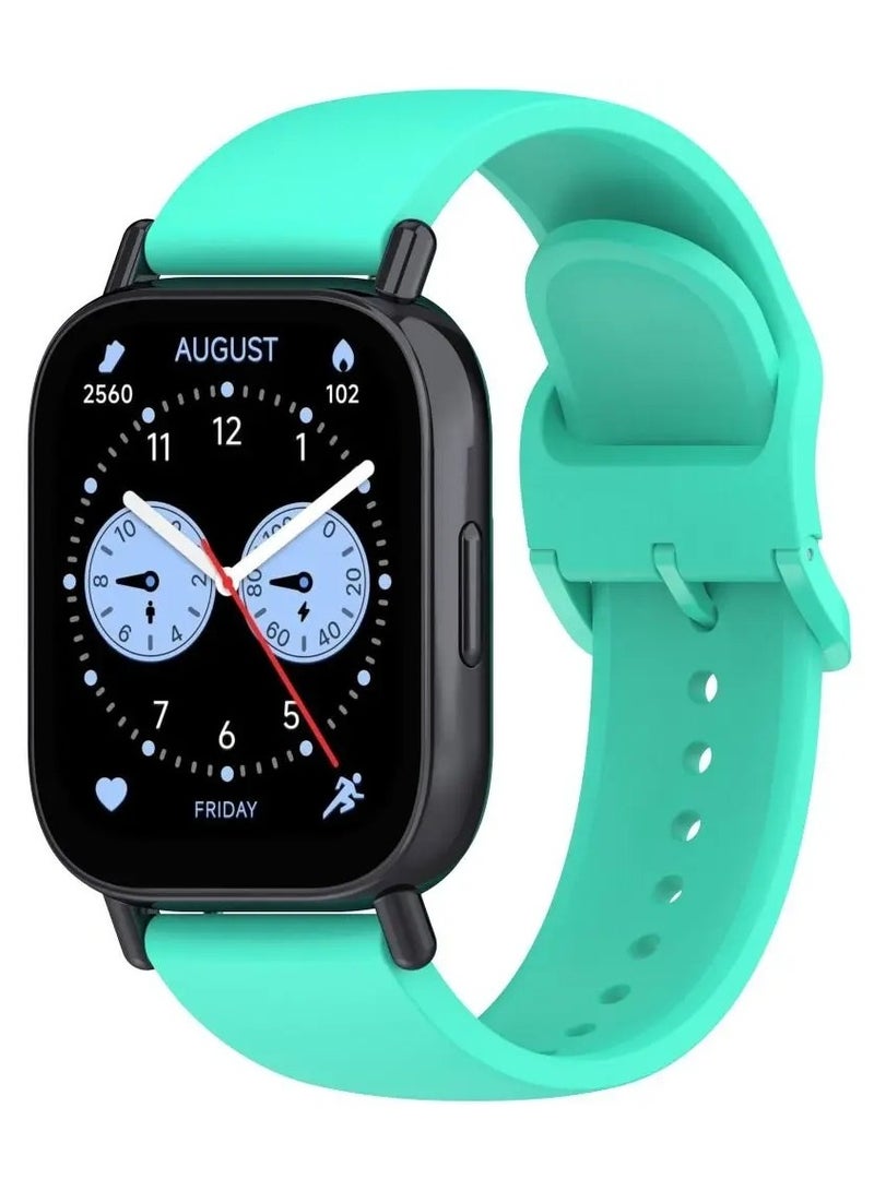 Replacement Silicone Strap Accessories Colorful Wristband Adjustable Watch Bracelet for xiaomi Redmi Watch 5 Lite/5 Active Smart Watch (Turqoise) - Image 1