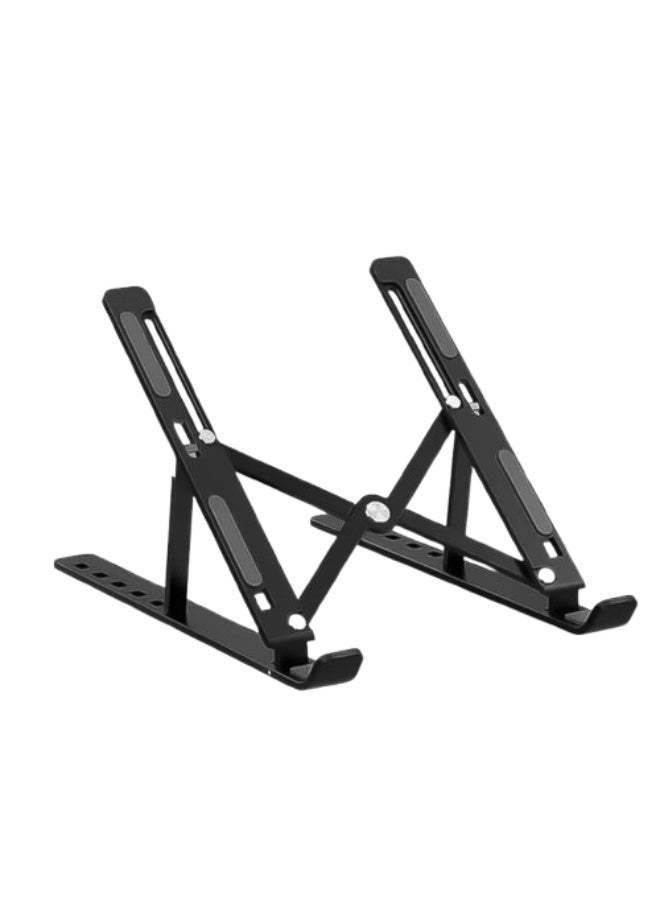 Foldable Portable CNC Aluminum Alloy Adjustable Laptop & Tablet Stand – 6 to 16 Inch Devices