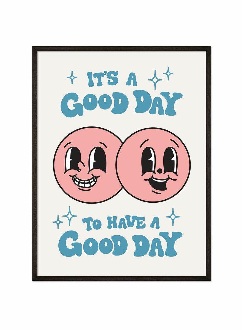 كاست ويف ملصق قديم ، KASTWAVE It's A Good Day Retro Happy Face Wall Art ، ملصق جمالي في الستينيات والسبعينيات من القرن الماضي ، ملصق جداري إيجابي ، ديكور غرفة لطيف ، ديكور حائط رائع ، ديكور حائط عصري للمراهقين - Image 4
