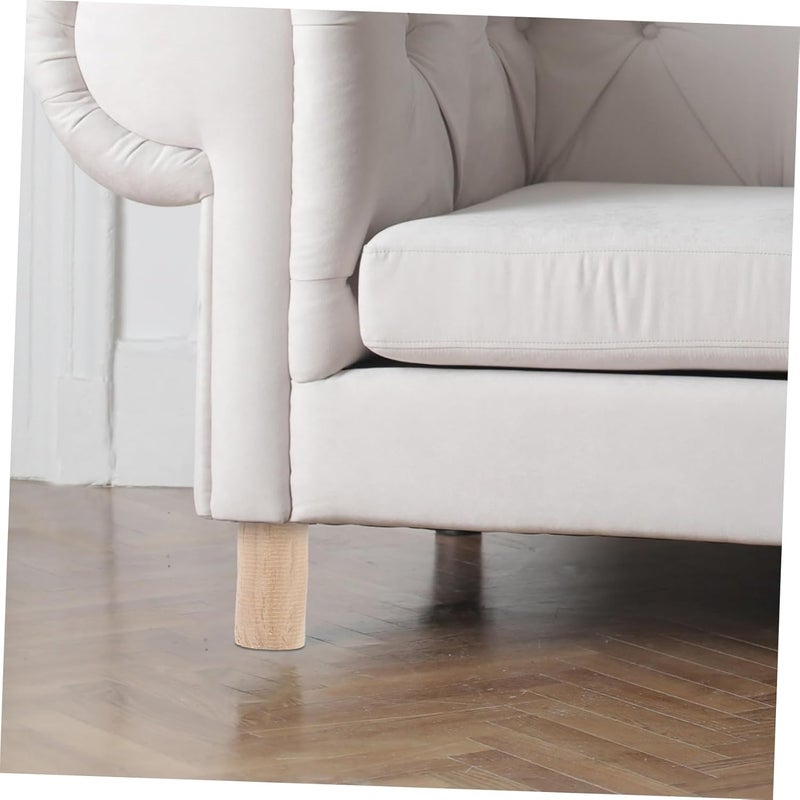4Pcs Heavy-Duty Round Furniture Risers Pads for Sofa and Bed Height Extenders Leg Pads for Chair Desk and Table Support Install Furniture Lift Blocks X Height - Image 4
