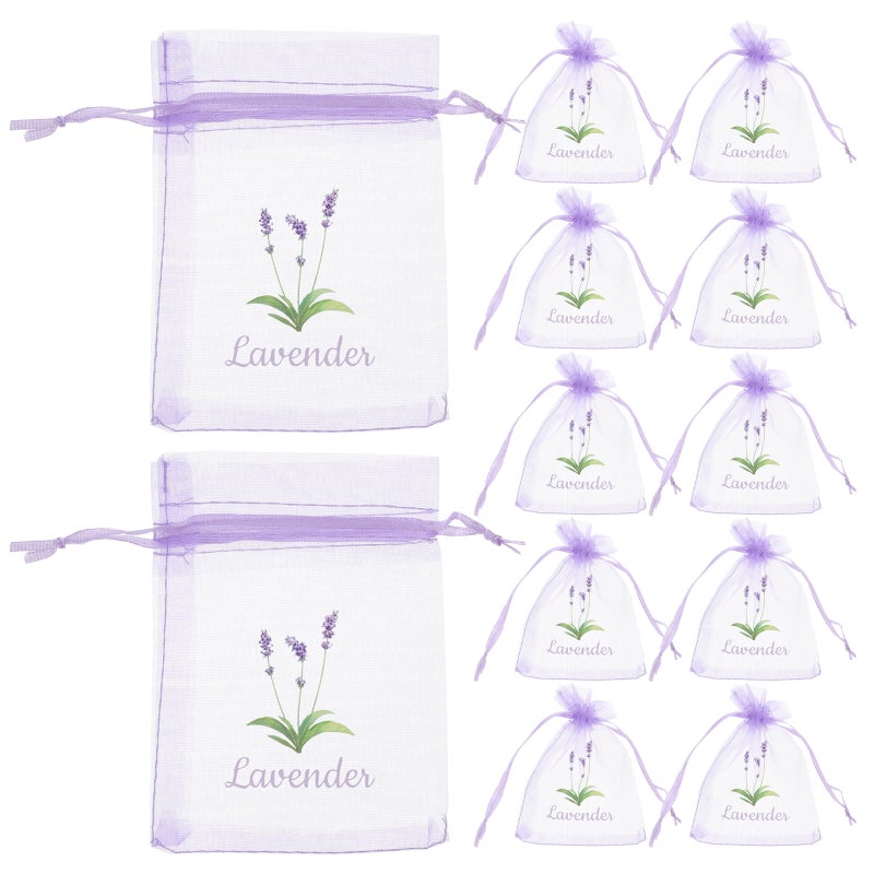 20pcs Gauze Lavender Bags Organza Bags Mesh Favor Bags For Aromatherapy Sachets Closet Fresheners Home Fragrance Wedding Party Favors - Image 1