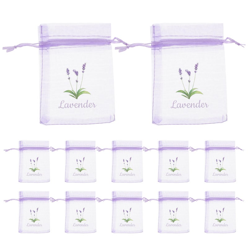 20pcs Gauze Lavender Bags Organza Bags Mesh Favor Bags For Aromatherapy Sachets Closet Fresheners Home Fragrance Wedding Party Favors - Image 4