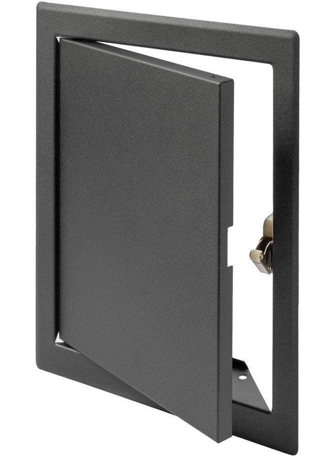 Vent Systems 8'' x 8'' Inch Anthracite Metal Access Panel with Click Function - Easy Access Doors - Access Panel for Drywall, Wall, Electrical and Plumbing Service Door - Image 1