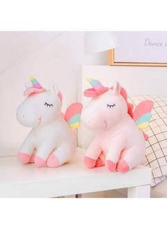 Lazada Unicorn Stuffed Animal Plush Toys Girls Gifts With Rainbow Wings White 12 Inches…  - Image 5