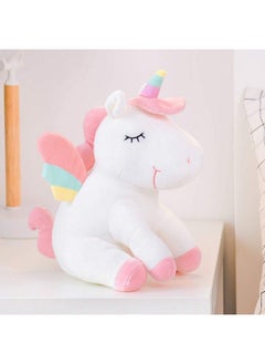 Lazada Unicorn Stuffed Animal Plush Toys Girls Gifts With Rainbow Wings White 12 Inches…  - Image 4