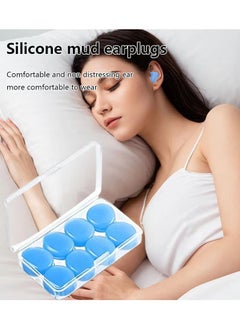 Chabeia Ear Plugs for Sleeping & Swimming – 8 Pairs Reusable Silicone Moldable Noise Cancelling Earplugs – Ideal for Shooting Range, Swimmers, Snoring, Concerts, Travel, Work & Studying  - Image 2