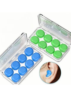 Chabeia Ear Plugs for Sleeping & Swimming – 8 Pairs Reusable Silicone Moldable Noise Cancelling Earplugs – Ideal for Shooting Range, Swimmers, Snoring, Concerts, Travel, Work & Studying  - Image 1