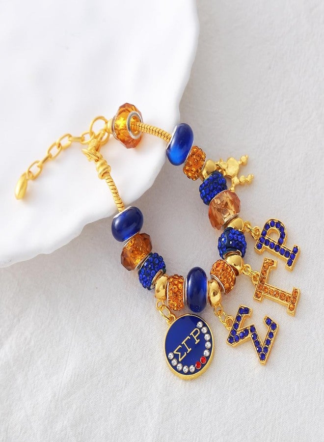 HUSURU Sorority Sigmaa Gamma Rho Bracelets SGR Greek Letters Charms Beaded Soror Pretty Poodle Nine Sisterhood Members Gifts For Women - Image 3