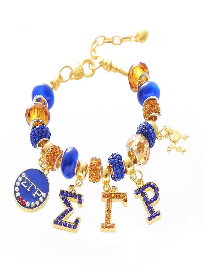 HUSURU Sorority Sigmaa Gamma Rho Bracelets SGR Greek Letters Charms Beaded Soror Pretty Poodle Nine Sisterhood Members Gifts For Women - Image 1