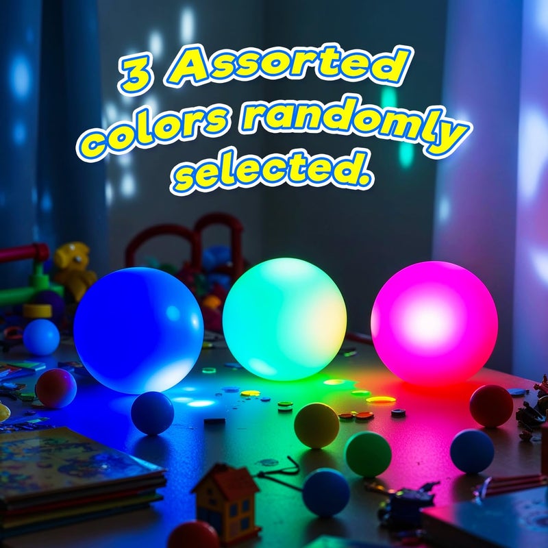 JA-RU Sqweezy Glow Ball (1 Ball Assorted) Glo in The Dark Squishy Toy for Boys & Girls. Stretchy Ultra Squish Feel Fidget for Kids, Teen, & Adult. Irresistible Sensory Relief Party Favor. 4534-Glow-1 - Image 5