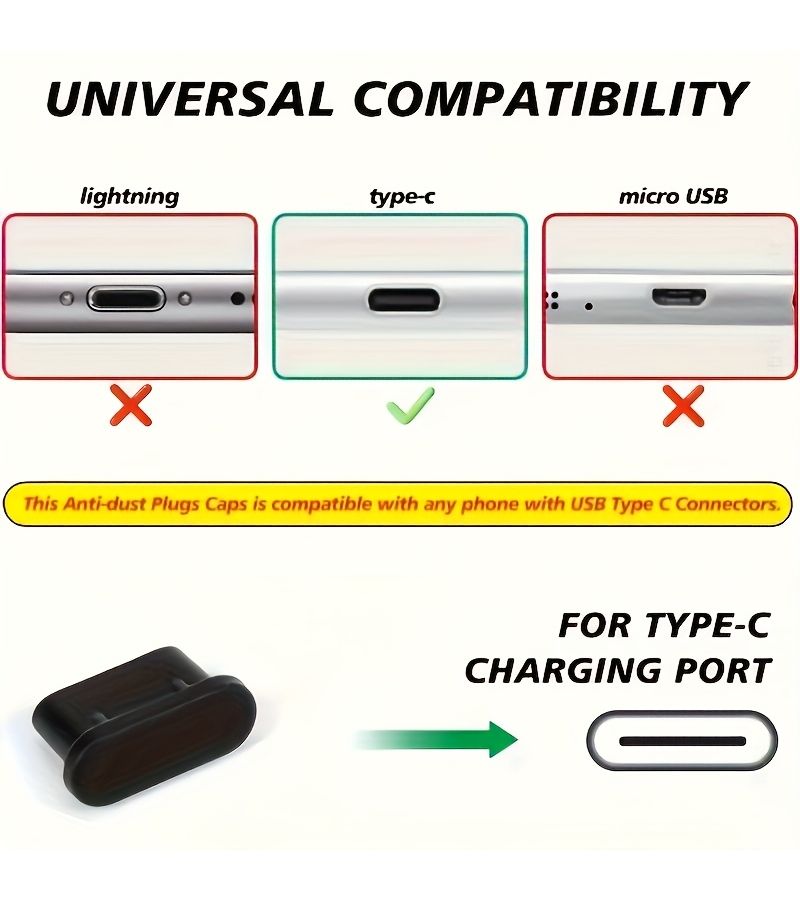 30 Pcs Silicone Dust Plug For USB C Ports Compatible Type C Devices - Image 4