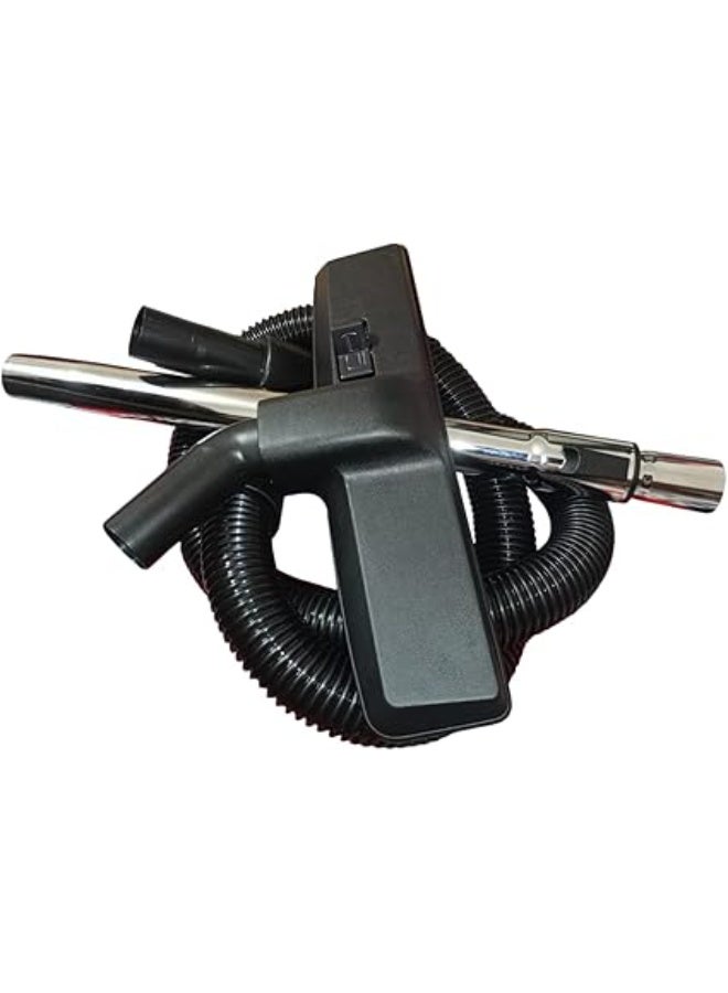 A three-piece vacuum cleaner replacement parts set including a stainless steel hose and tube and a brush, compatible with Hitachi vacuum cleaners - Image 2