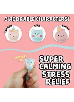 BUNMO Kawaii Pens Squishies 3Pk ; Hours Of Creative Fun ; Cute Squishy Pens ; Great For Stress Relief ; Tween Girls Toys ; Fun Kids Stationary  - Image 4