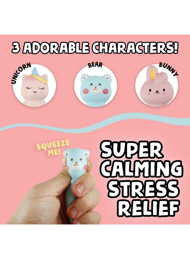 BUNMO Kawaii Pens Squishies 3Pk ; Hours Of Creative Fun ; Cute Squishy Pens ; Great For Stress Relief ; Tween Girls Toys ; Fun Kids Stationary - Image 4