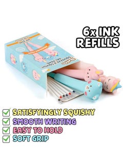 BUNMO Kawaii Pens Squishies 3Pk ; Hours Of Creative Fun ; Cute Squishy Pens ; Great For Stress Relief ; Tween Girls Toys ; Fun Kids Stationary  - Image 5