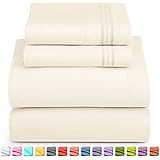Nestl Bedding Nestl Bedding Nestl Luxury Queen Sheet Set - 4 Piece Extra Soft 1800 Microfiber-Deep Pocket Bed Sheets with Fitted  - Image 1