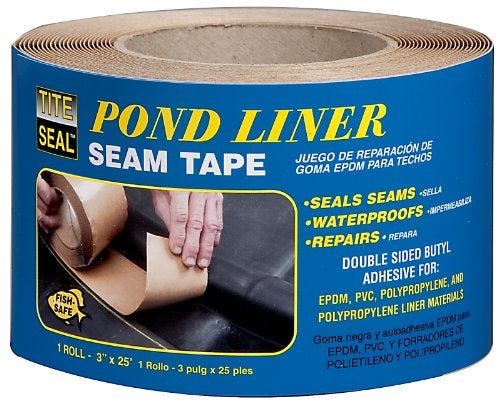Cofair Tite Seal PLST325 Self Adhesive Double Sided Butyl Pond Seam Tape, 3" by 25' - Image 1