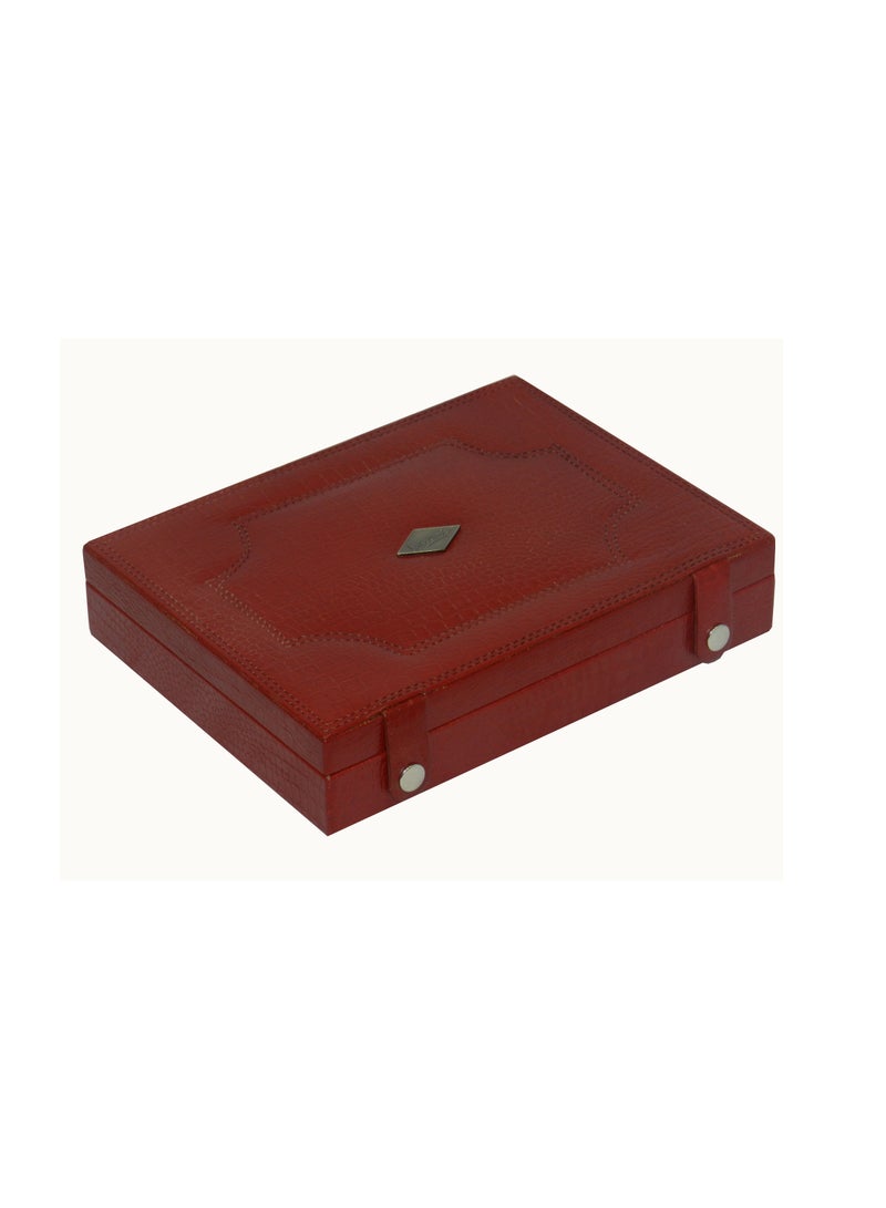 LAVERI LEATHER Laveri Cufflink Storage Display Box with Ring Holder Showcase for Store Display, Jewelry Show & Home ~ Jewelry Tray Organizer  - Image 2