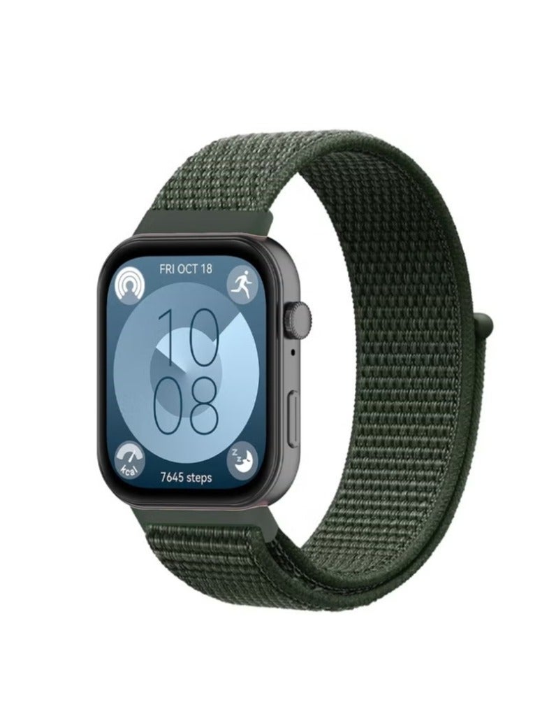Watch Strap Suitable for Huawei Watch Fit 3 Velcro Nylon Loop Strap  - Image 1