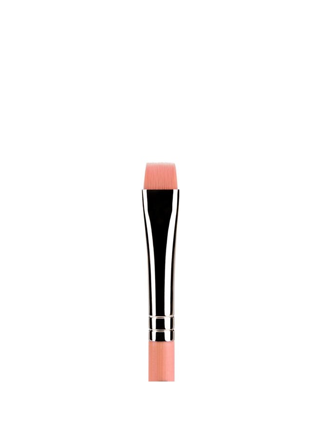 Bdellium Tools Bdellium Tools Professional Makeup Brush - Pink Bambu Series 714 Flat Eye Definer - With Soft Synthetic Fibers, For Eye Definition (Pink, 1pc)  - Image 2
