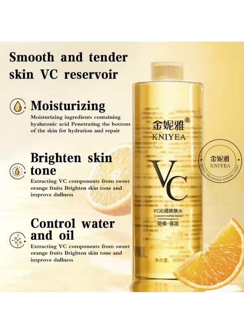 KNIYEA Vc Toner Refreshing Hydrating Rejuvenating Wet Compre 500ML - Image 3