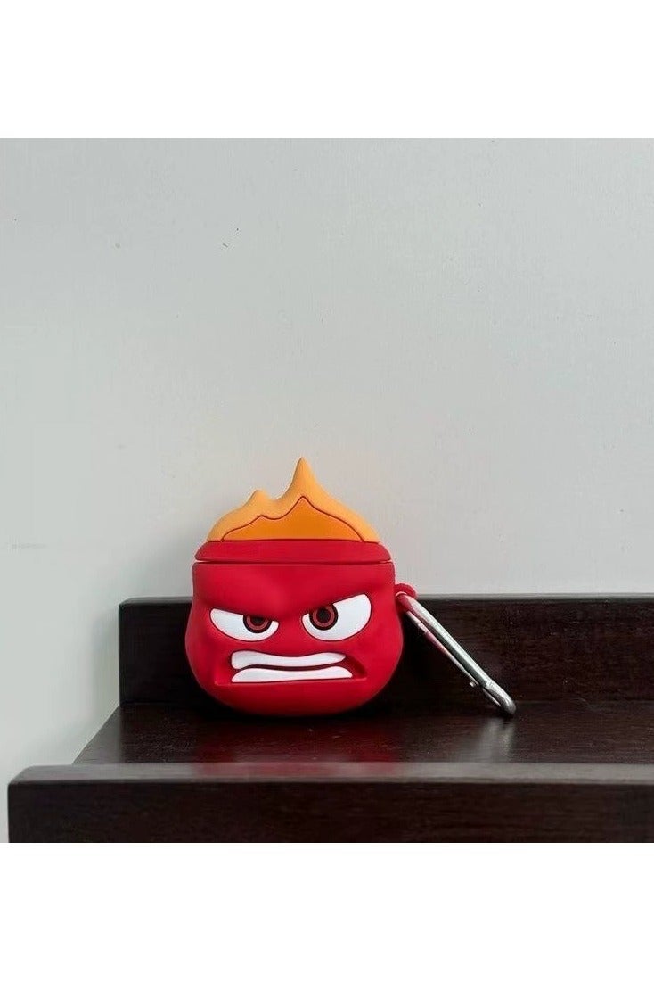 general AirPods 3rd generation silicone wireless Bluetooth protective case, cartoon design, Apple wireless Bluetooth headphones protective case, made of silicone material, with a creative and soft exterior.