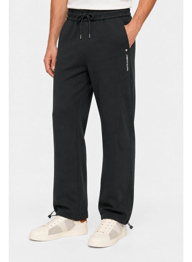 WHITE RABBIT Men’s Casual Wide Leg Jogger Pants – Adjustable Drawstring - Image 3