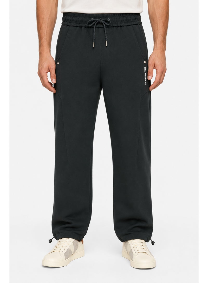 WHITE RABBIT Men’s Casual Wide Leg Jogger Pants – Adjustable Drawstring - Image 1
