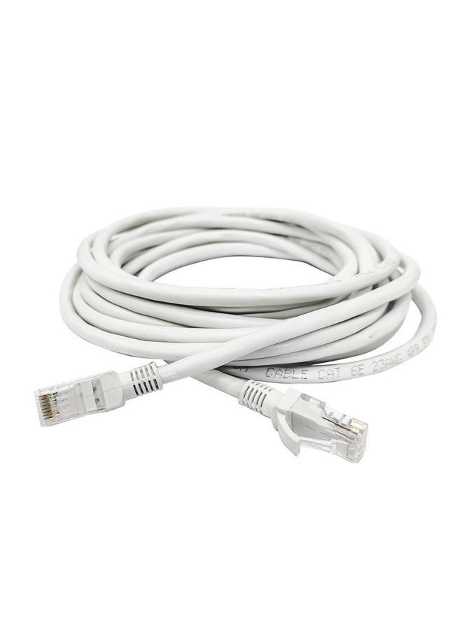 Generic Super Six CAT6 E Gigabit Finished Network Jumper High-speed Cable Network Cable RJ45 Indoor Computer Network Cable-Color:Six Types Of White Round Wire ]-Line Length:0.5 M  - Image 5