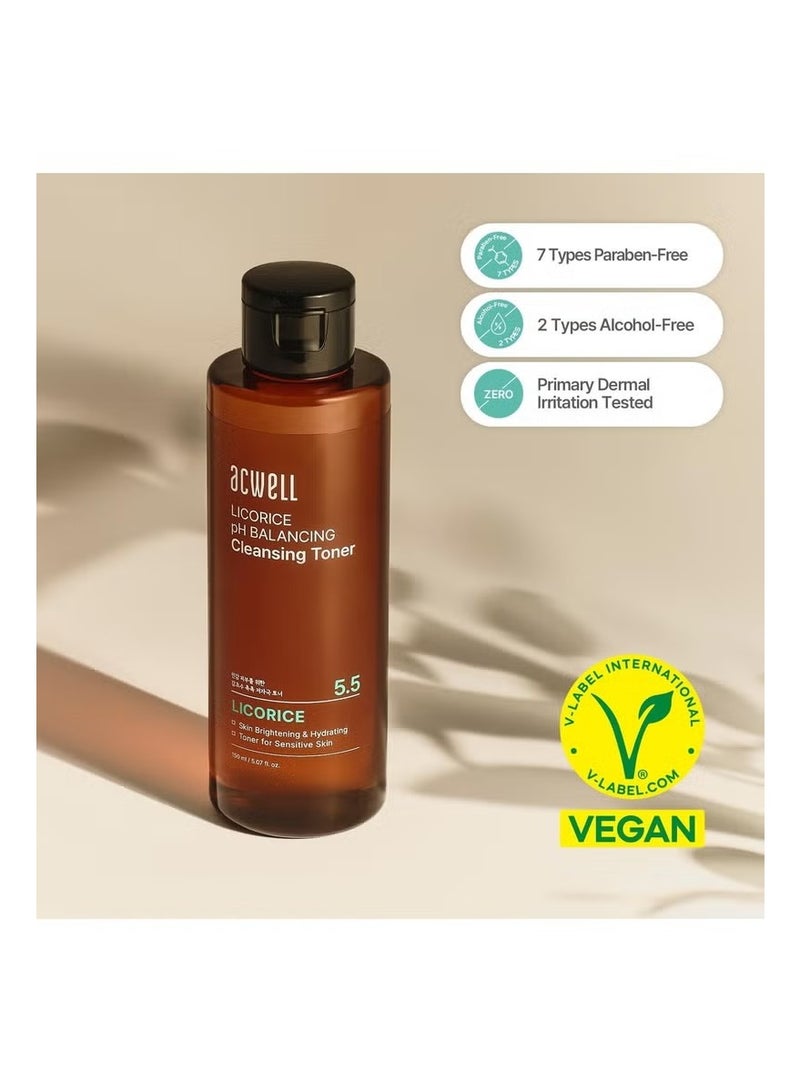 ACWELL Licorice pH Balancing Cleansing Toner 5.1 fl.oz. - PH5.5 Hydrating Makeup Cleansing Astringent - Skin Clearing, Reduce Pigmentation, Acne and Dark Spots - Image 4