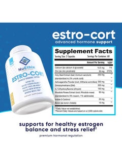 Health & Household Nuethix Formulations Estro-Cort Anti-Estrogen Nutritional Support Dietary Supplement, 120 Capsules  - Image 3