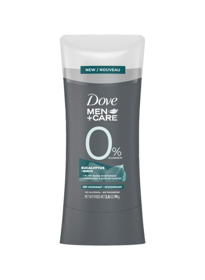 مزيل عرق للرجال من مين+كير، خالٍ من الألومنيوم، مرطب طبيعي من مستخلصات نباتية، برائحة الأوكالبتوس والبتولا، 74 جرام